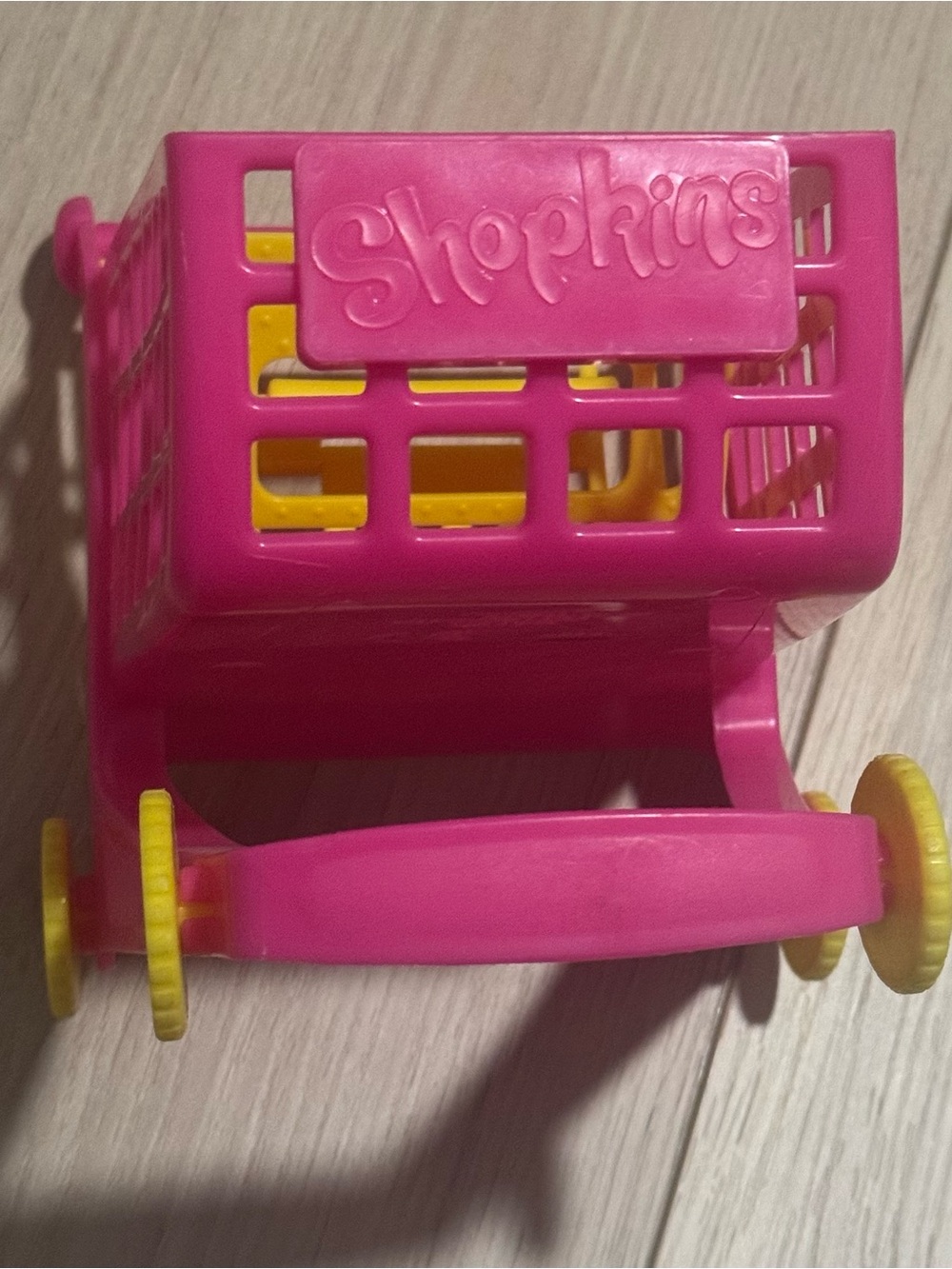 Shopkins Shopping Cart Toy Pink & Yellow